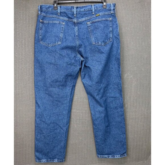 Rustler Mens Size 40x30  Blue Relaxed Fit Straight Leg Denim Jeans Rugged Wear - Picture 1 of 11